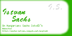 istvan sachs business card